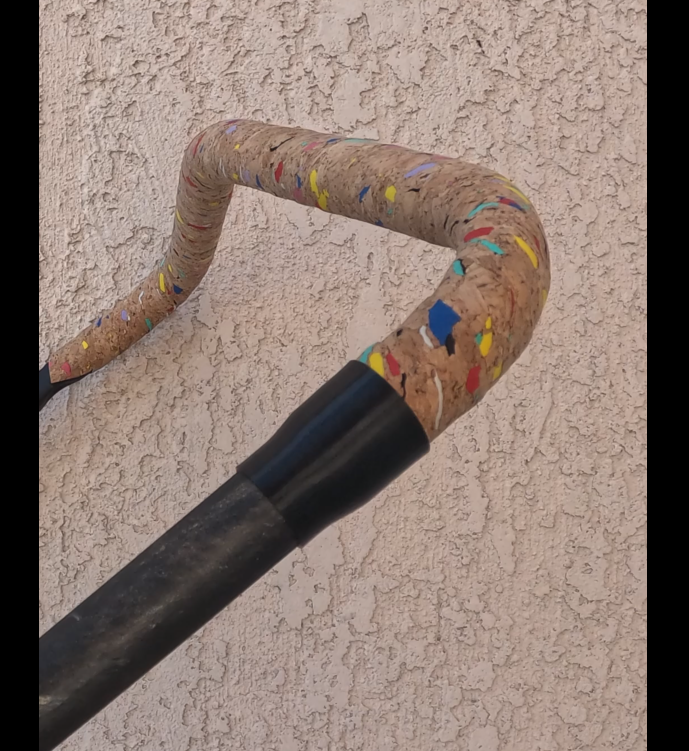 Lawnmower grip tape end