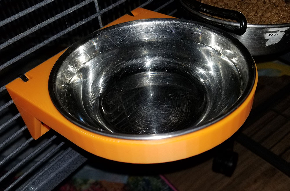 Pet Cage Water Dish Holder Replacement (Midwest Home for Pets 10oz)