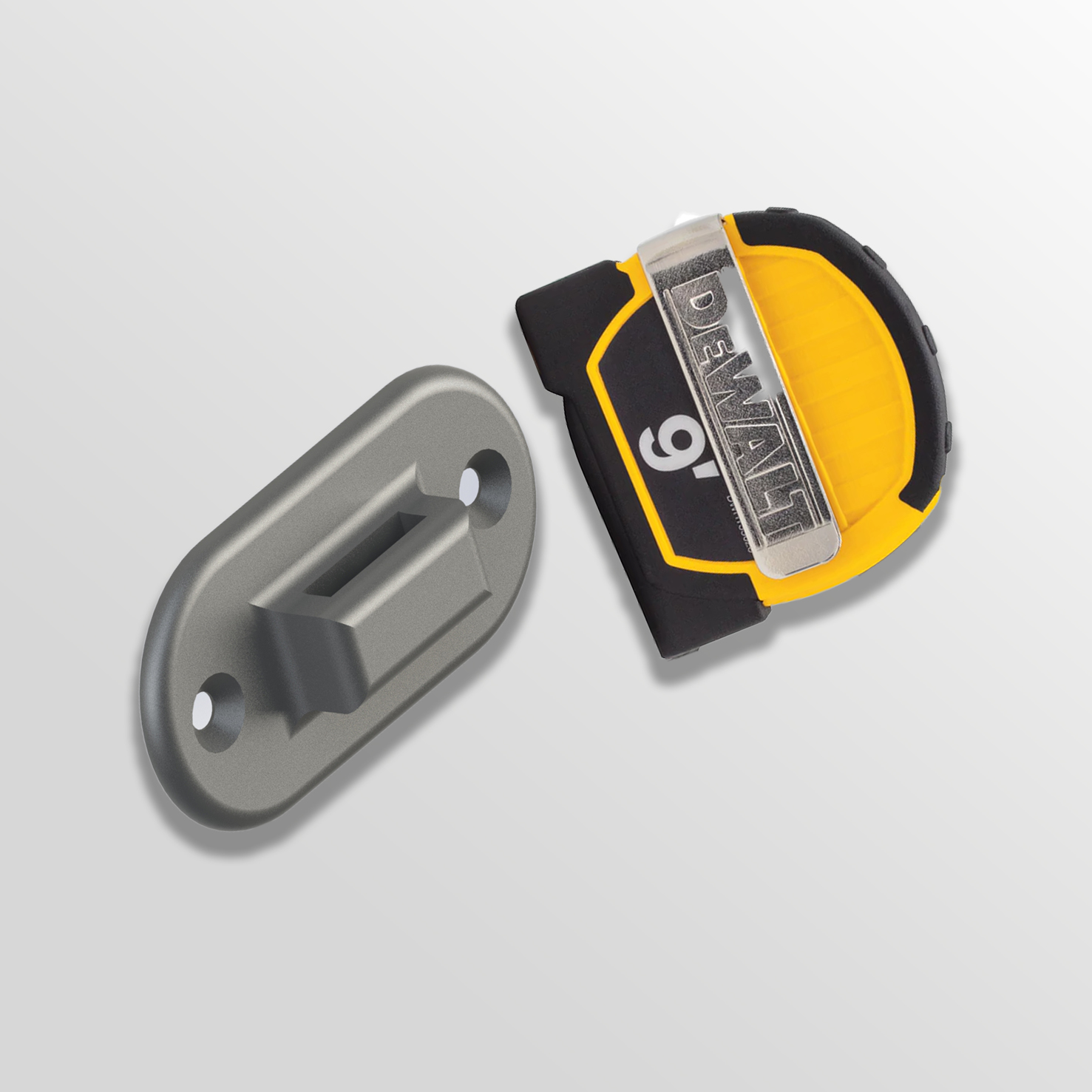 Mini / Small Measuring Tape Desk Mount - Works with Many Brands or  Suggest-A-Slot cutout. by oriddlero, Download free STL model