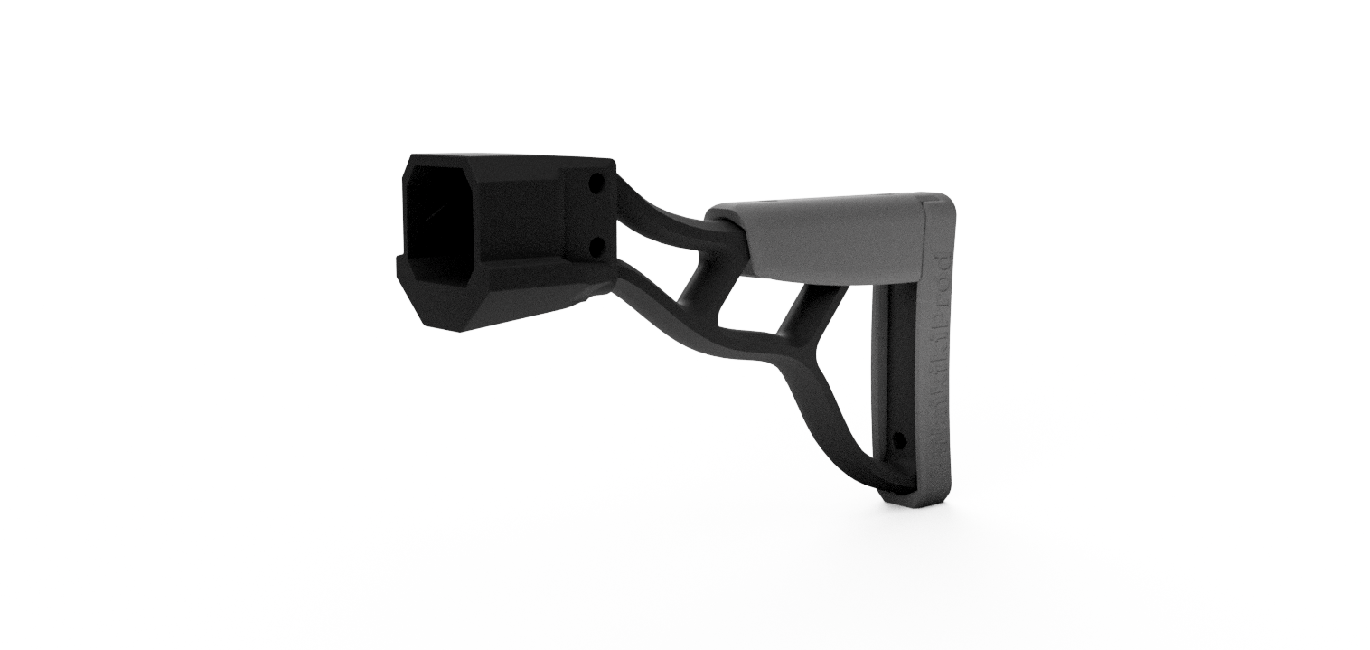 Miniatura 7 do modelo 3D Nerf Elite Removable Stock