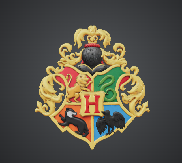 Fantasy Heraldic House Crest – Decorative Emblem Wall Art