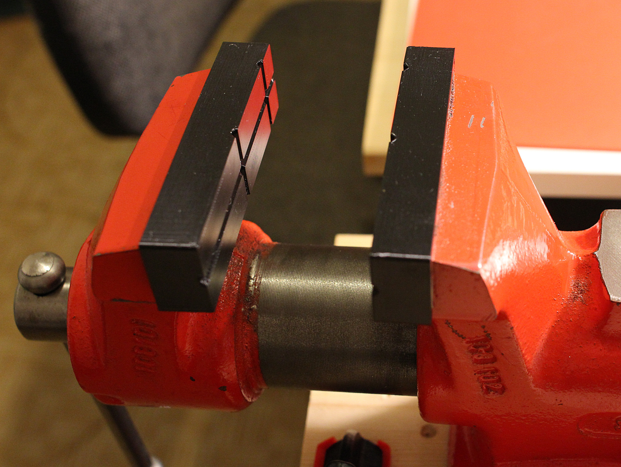 Jaw Inserts for bench vice[vise] YORK 80 by JuraS Download free STL