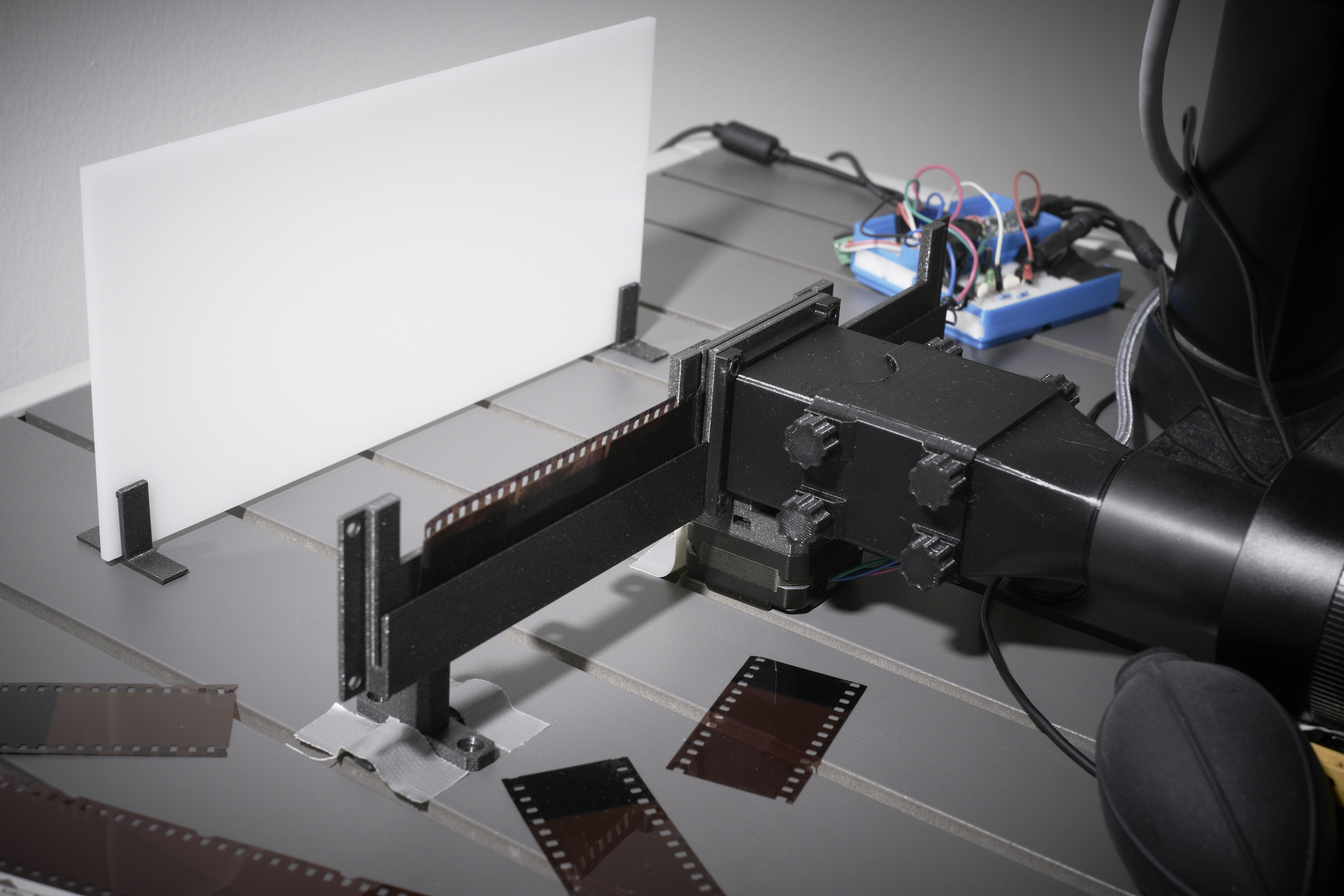 Modular print in place 35mm film scanner