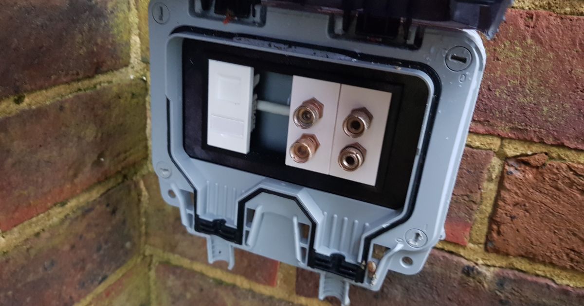 Euro Module faceplate for BG Storm WP22 IP66 Waterproof box by Adam ...