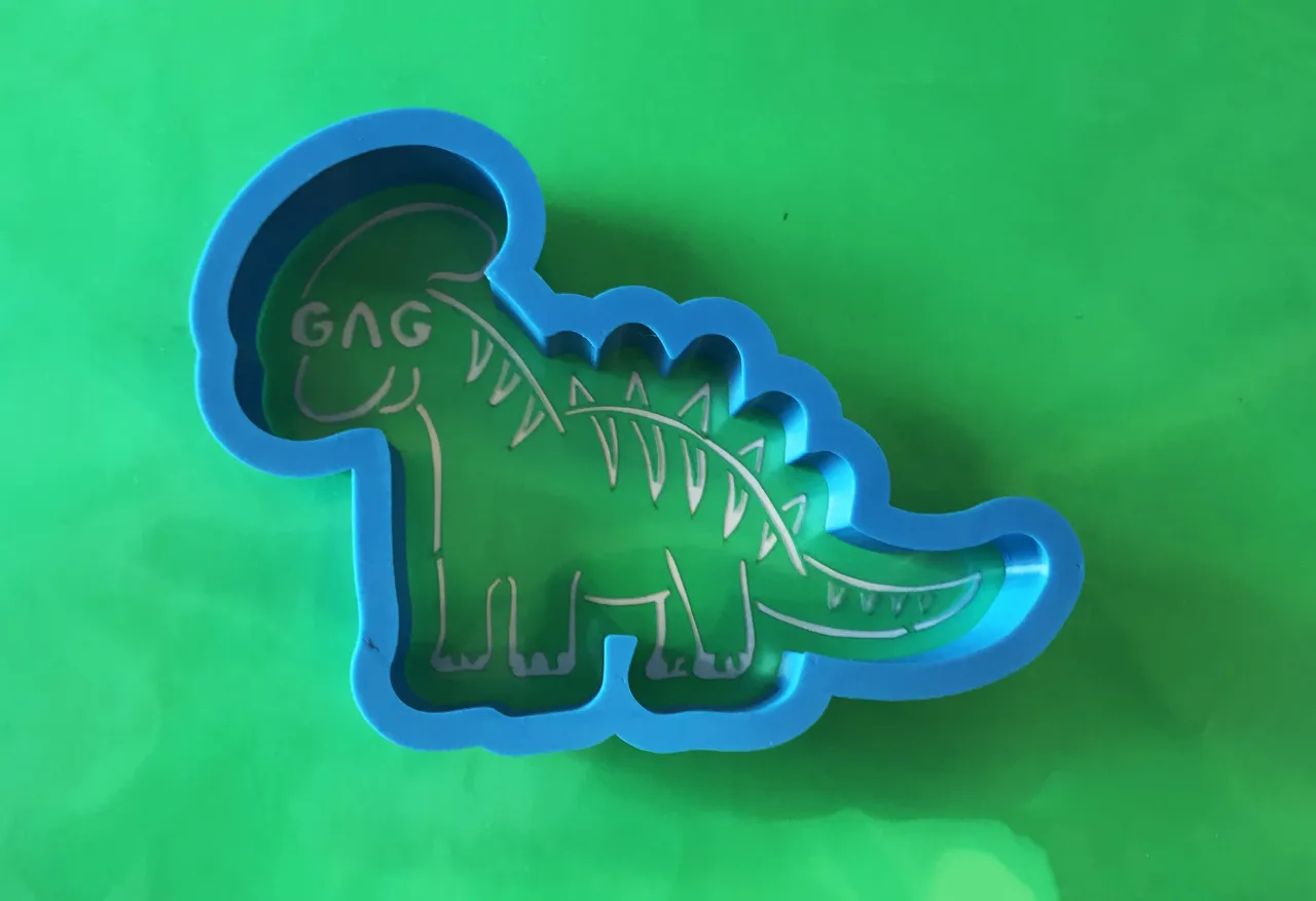STL file Dino number 1 - Cookie cutter 🦖・3D print design to