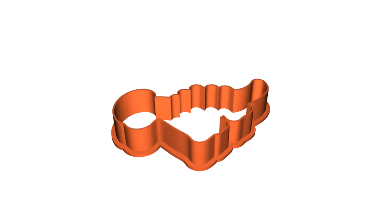 STL file Dino number 1 - Cookie cutter 🦖・3D print design to download・Cults