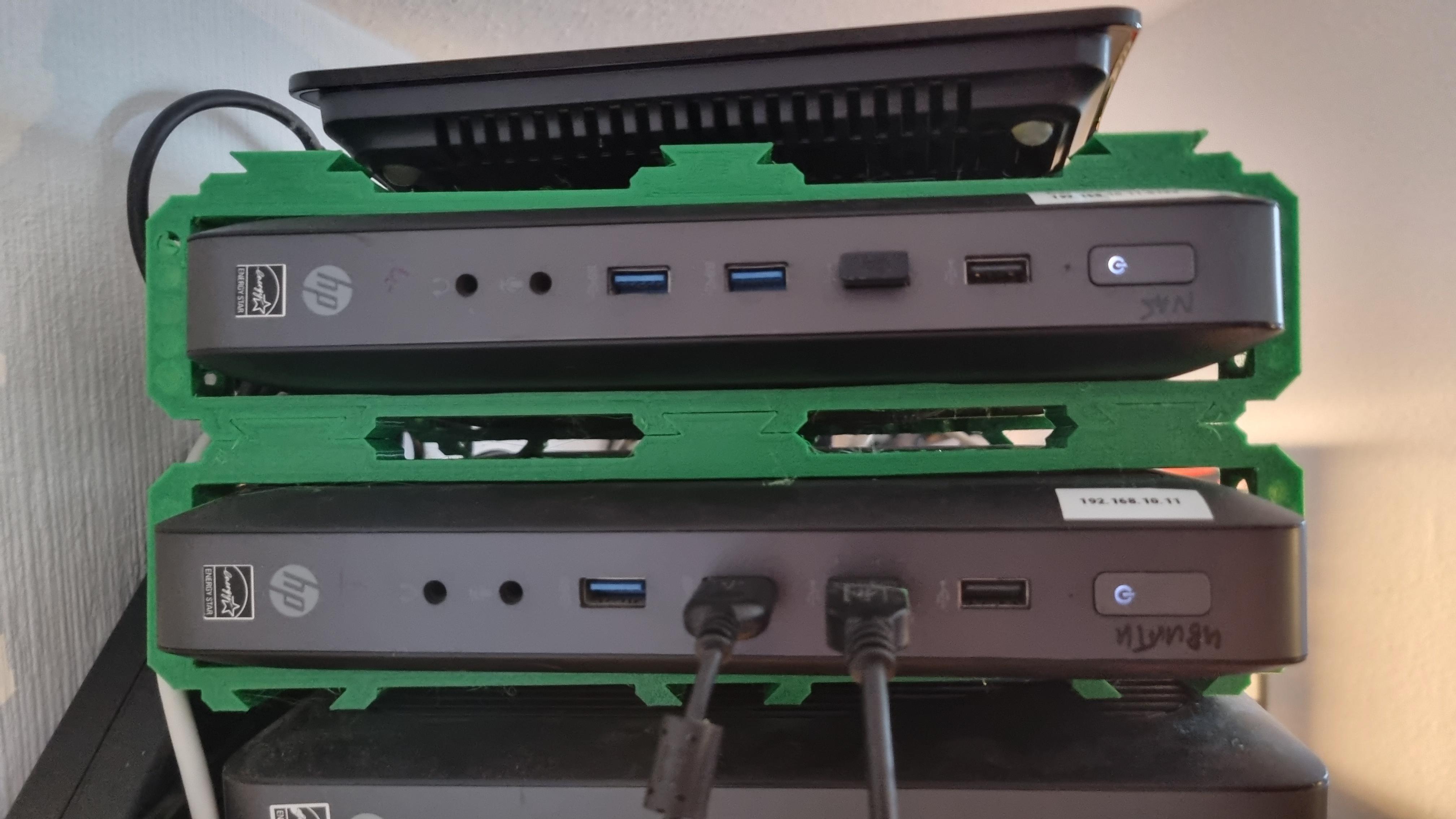 HP t620 & t620 plus - Rack stack mounts