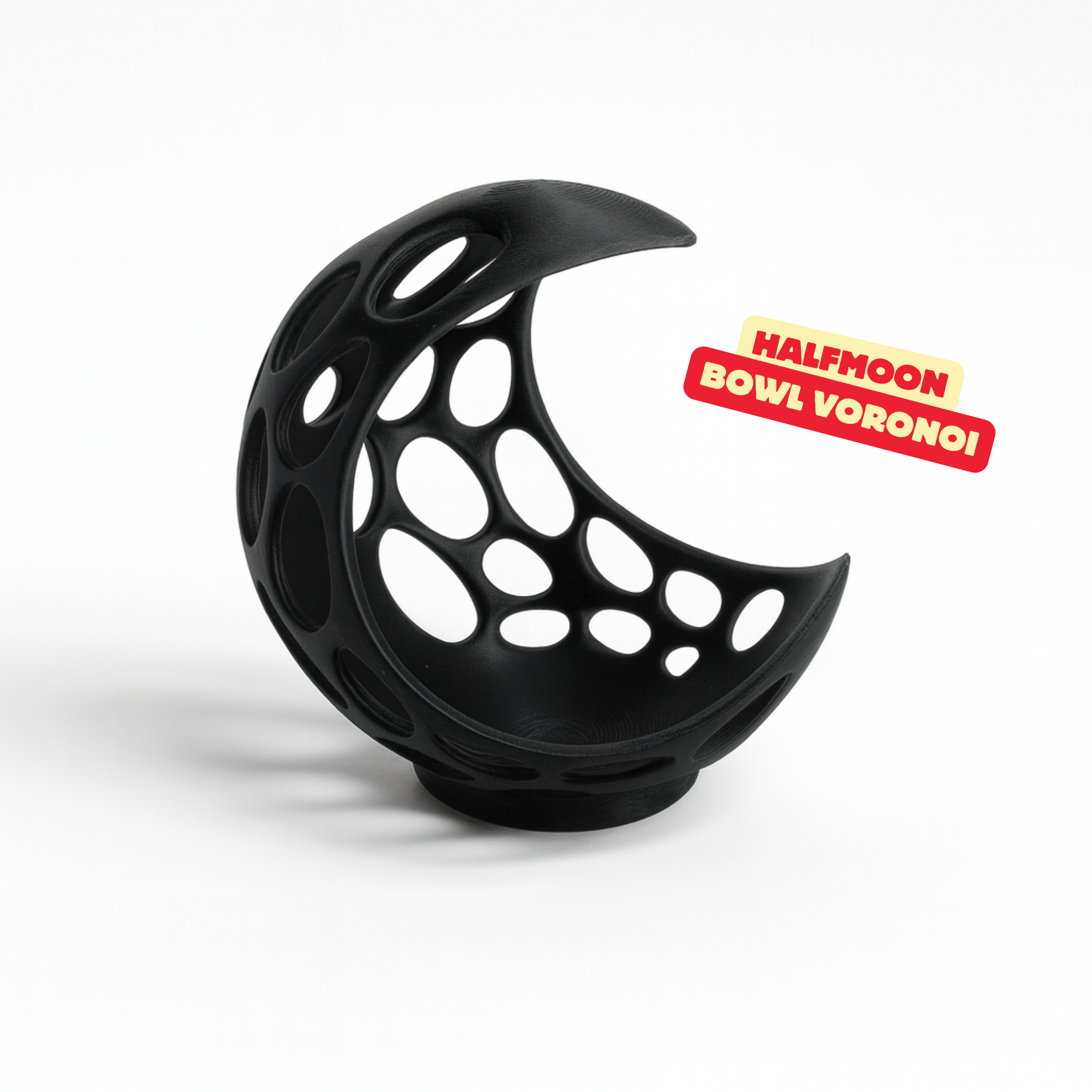 HALFMOON BOWL VORONOI / HOMEDECOR / GOTHIC DECOR / ENTRYWAY ORGANIZER