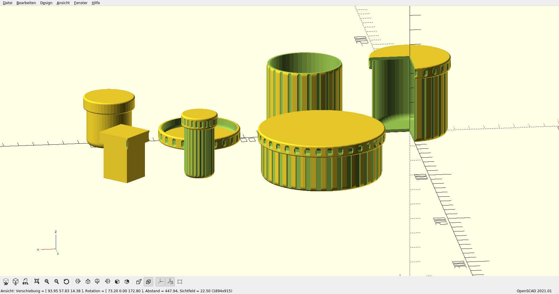 round tray with lid | runde Dose mit Deckel | different sizes | customizable OpenSCAD- Script