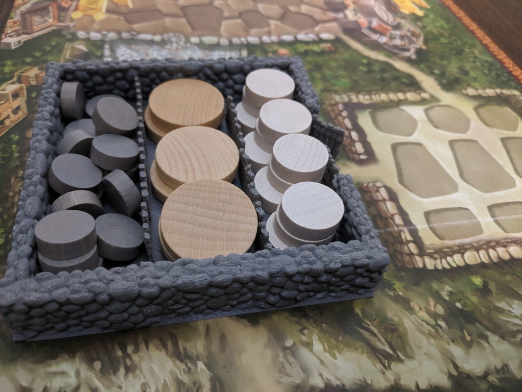 Via Appia board game rock and tile holder