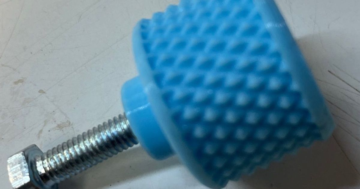 M4 and M5 Knurled Knobs by FrankW Download free STL model