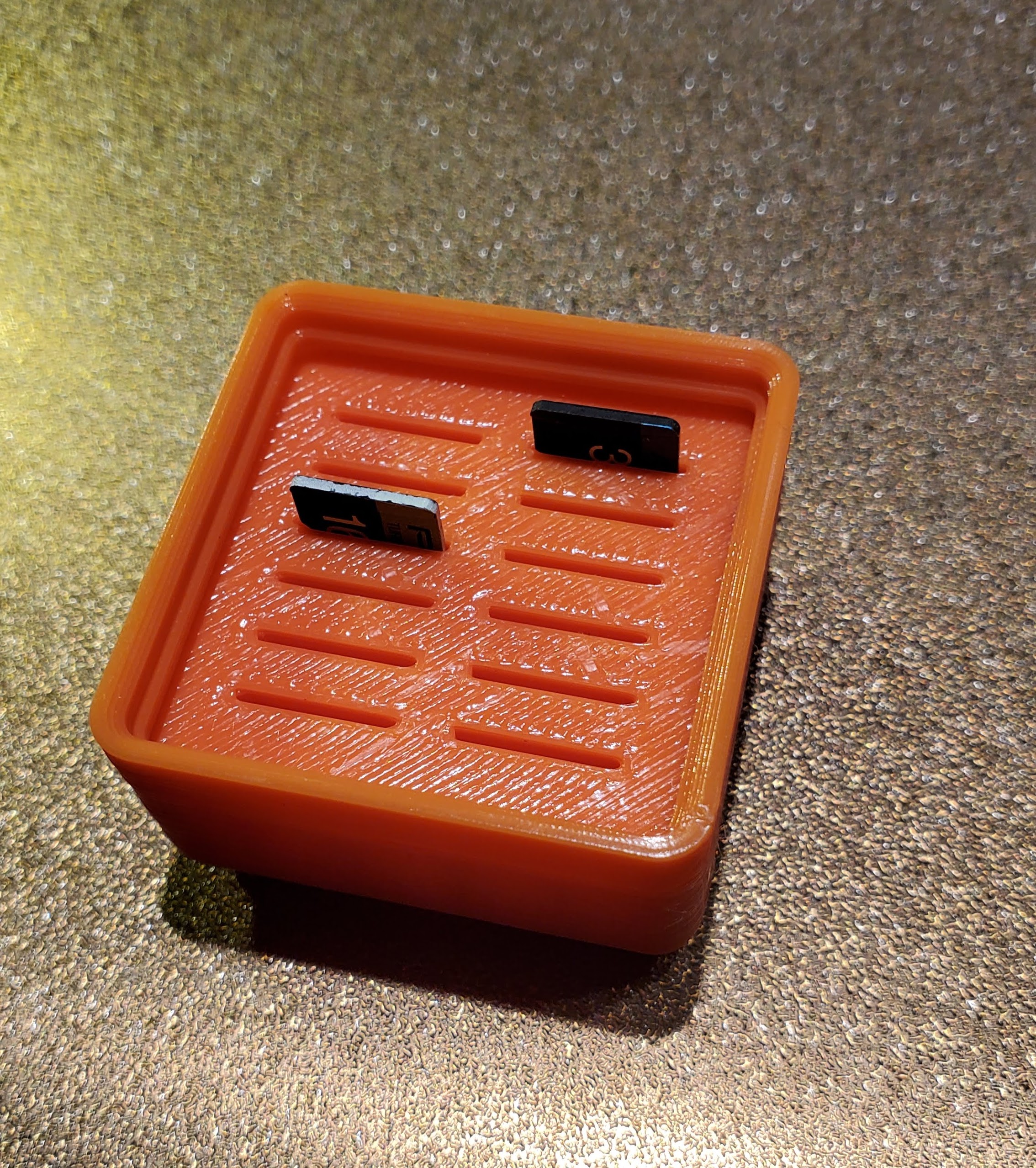 Gridfinity Micro SD card holder 1x1x3 (added step file)