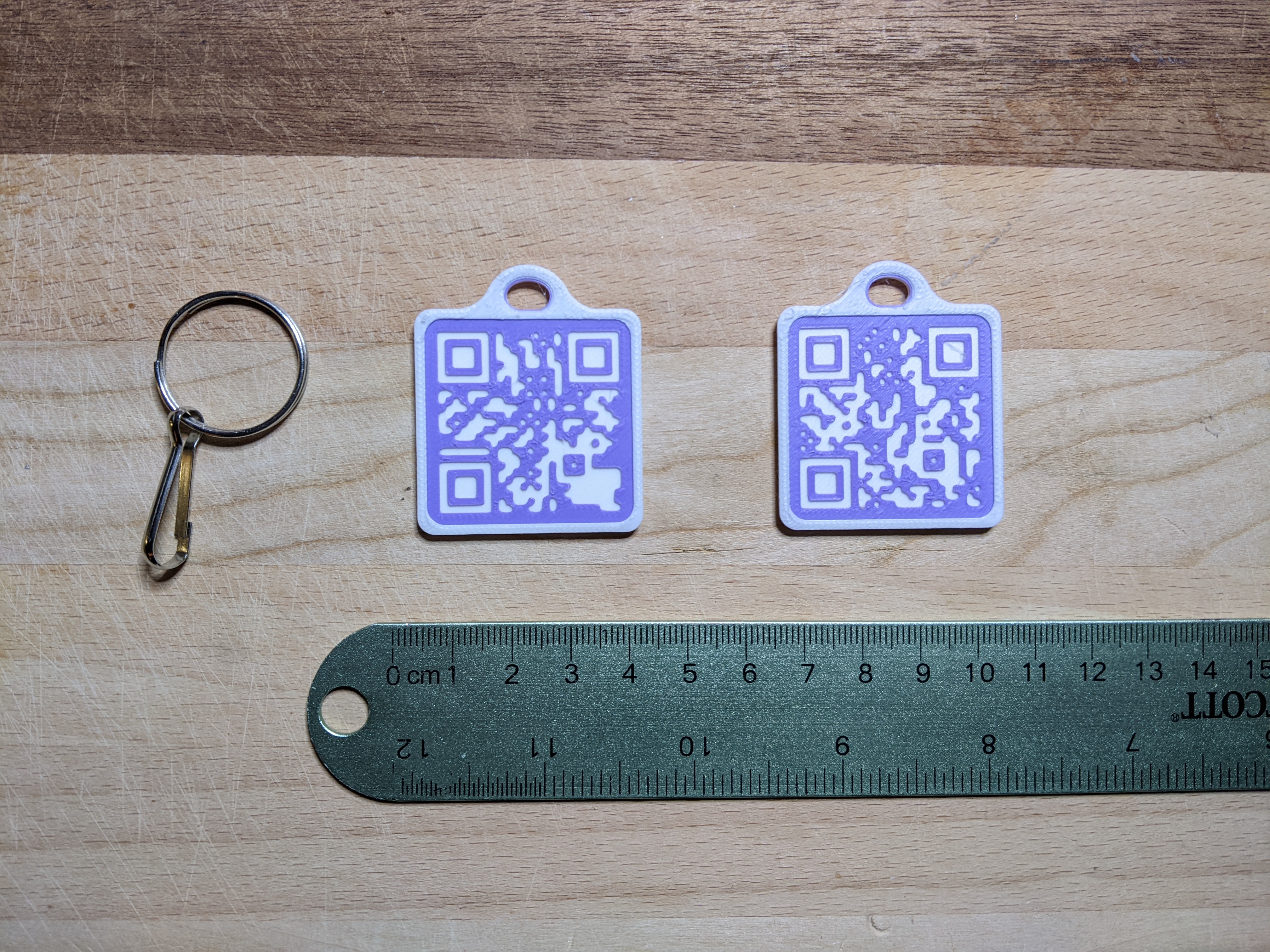 Rick Roll w/ No Ads QR Code Keychain (+Bit.ly URL version as well) by  InventorIan, Download free STL model