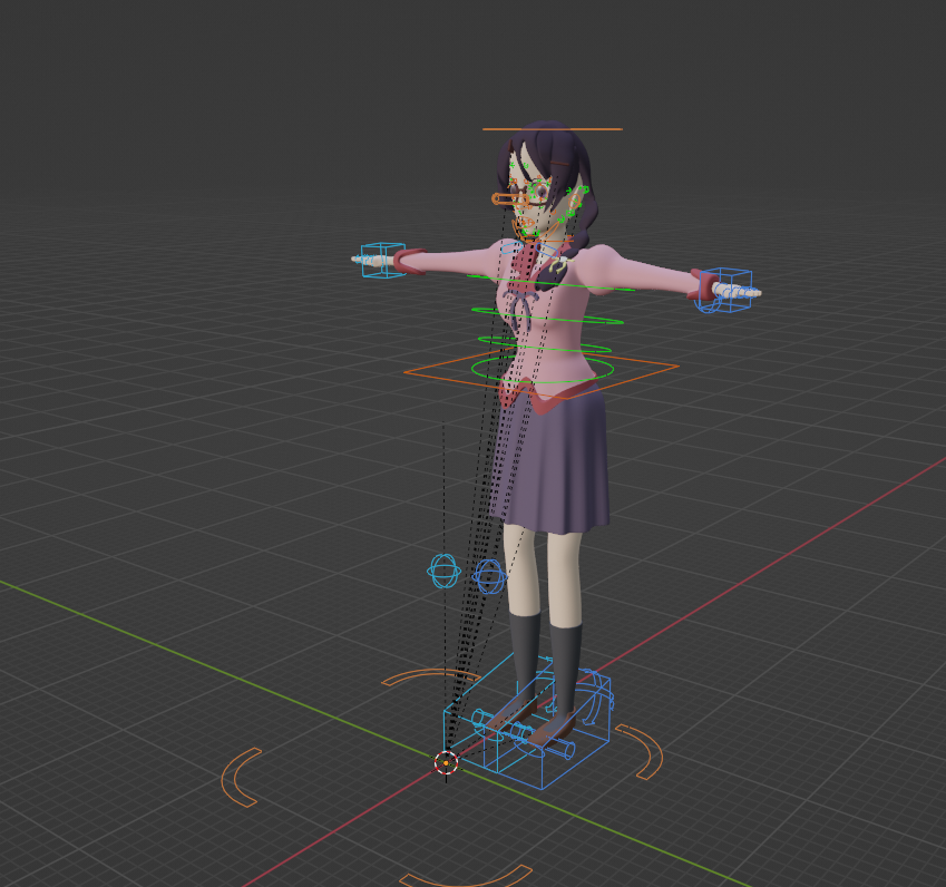 Hanekawa model fully rigged