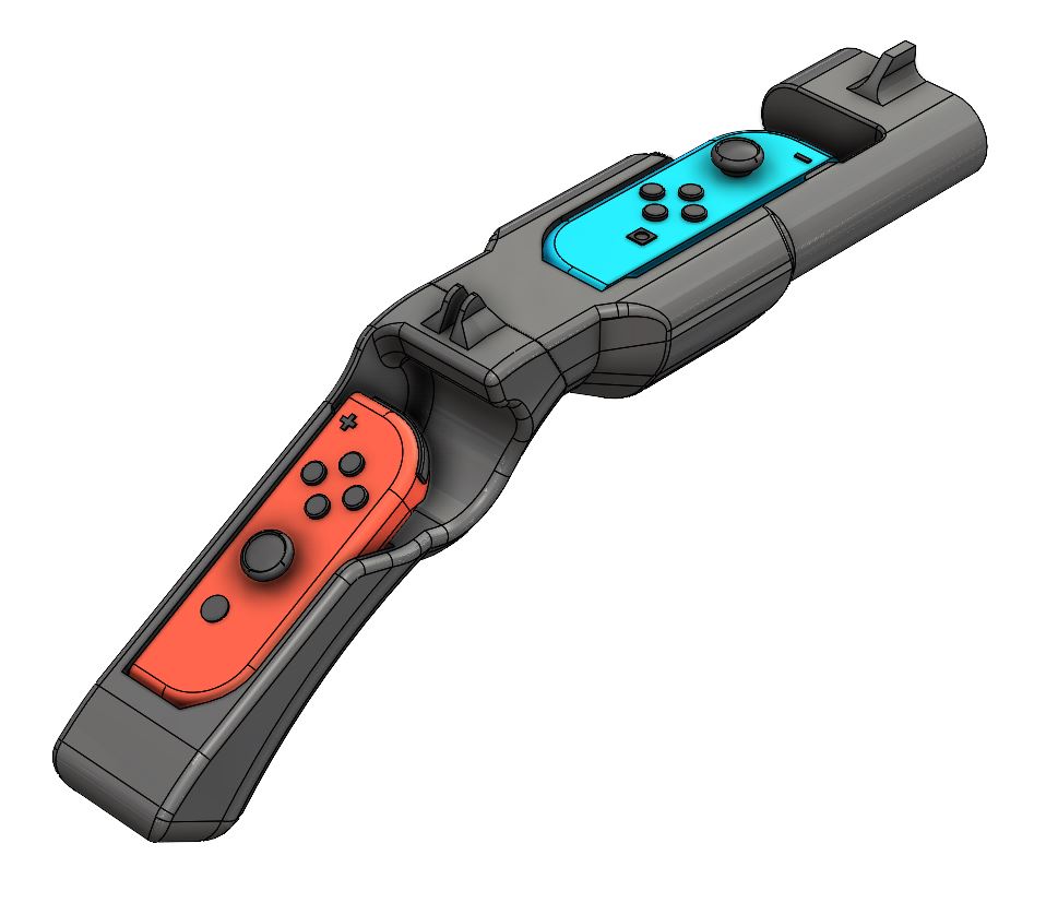 Nintendo Switch Joy Con gun pistol shotgun by Willi Download free STL