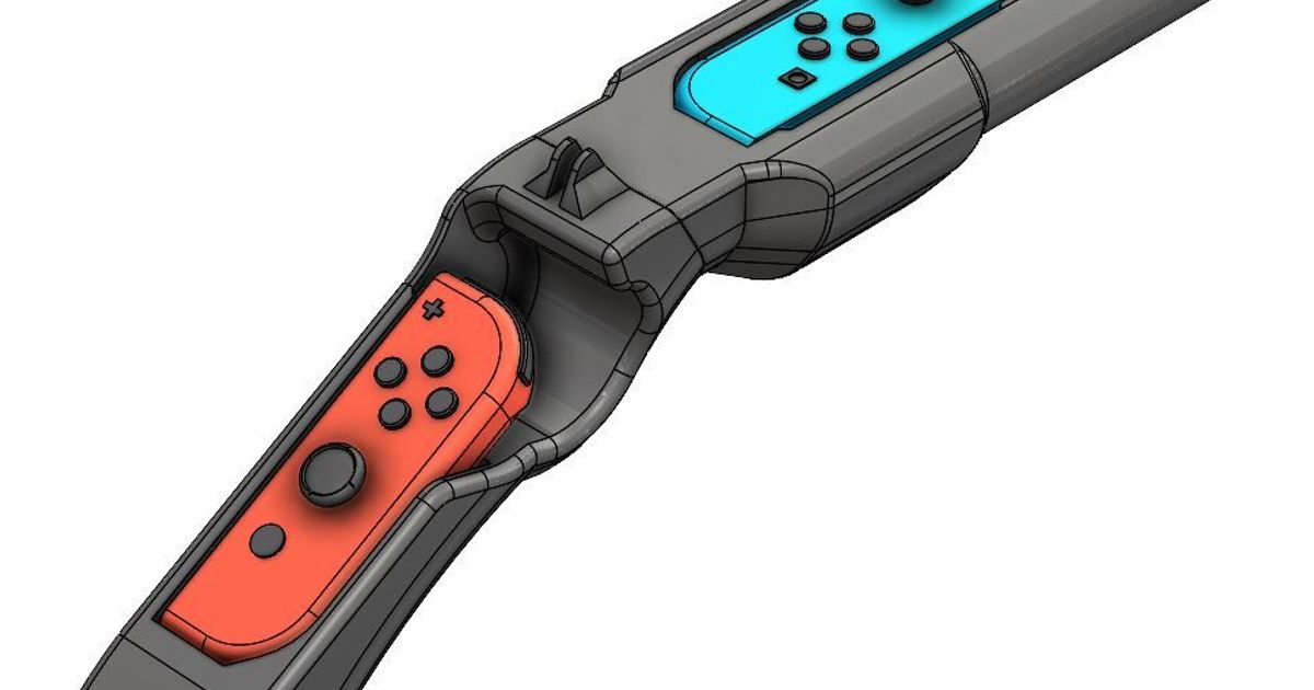Nintendo Switch Joy Con gun pistol shotgun by Willi Download free STL