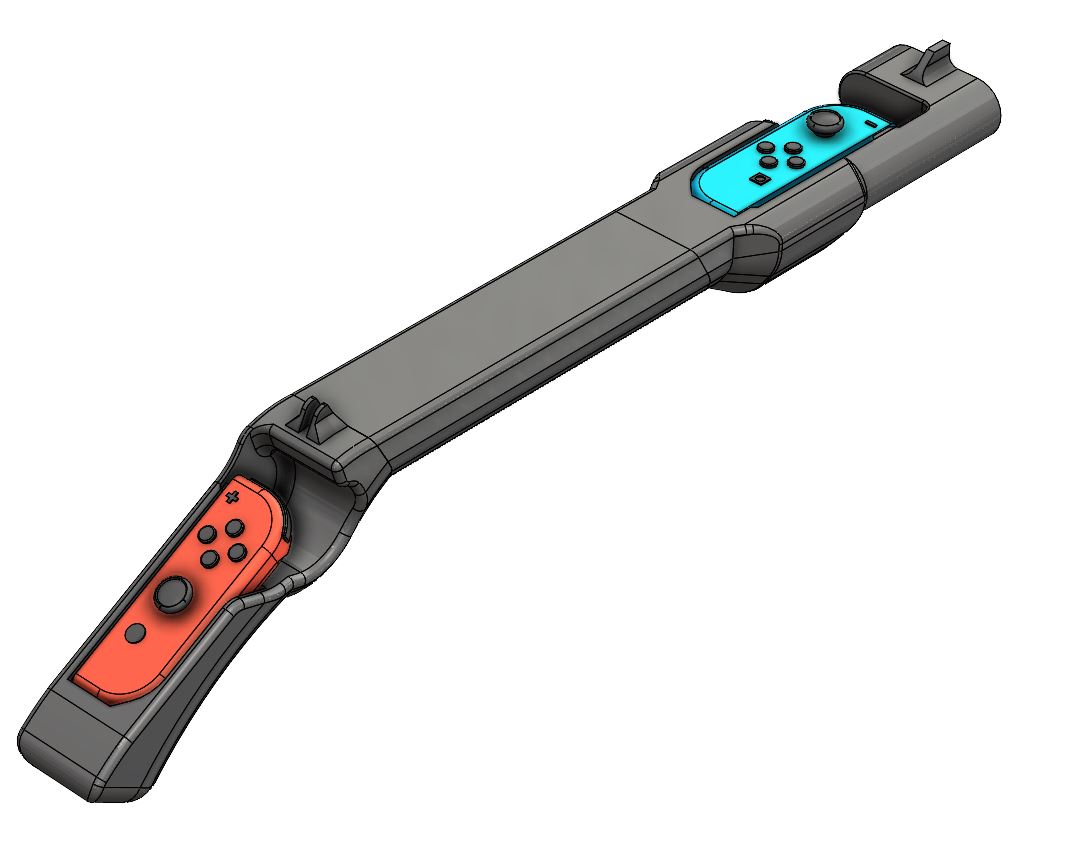 Nintendo Switch Joy Con gun pistol shotgun by Willi Download free STL
