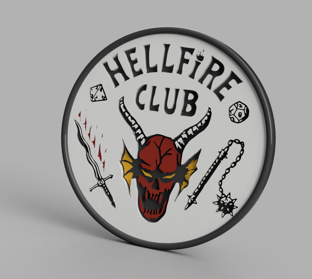 Stranger Things coaster - HellFire Club