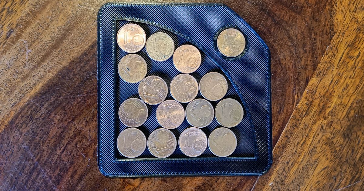 16 € Cents COIN PUZZLE by nilson_fx | Download free STL model ...