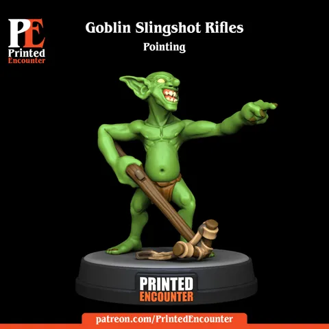 Goblin Slingshot Rifle - Pointing