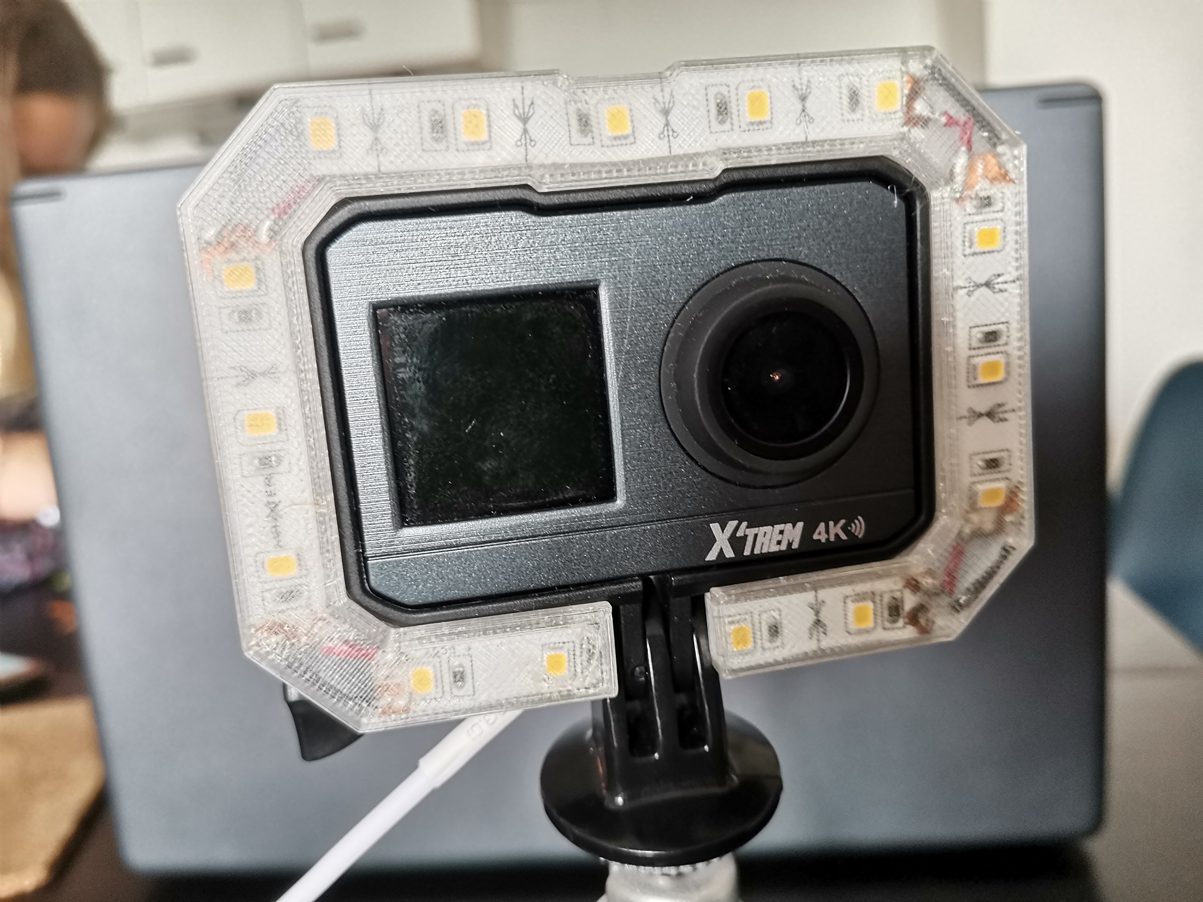 éclairage led pour caméra action X'TREM 4K by manumanx Download free STL model