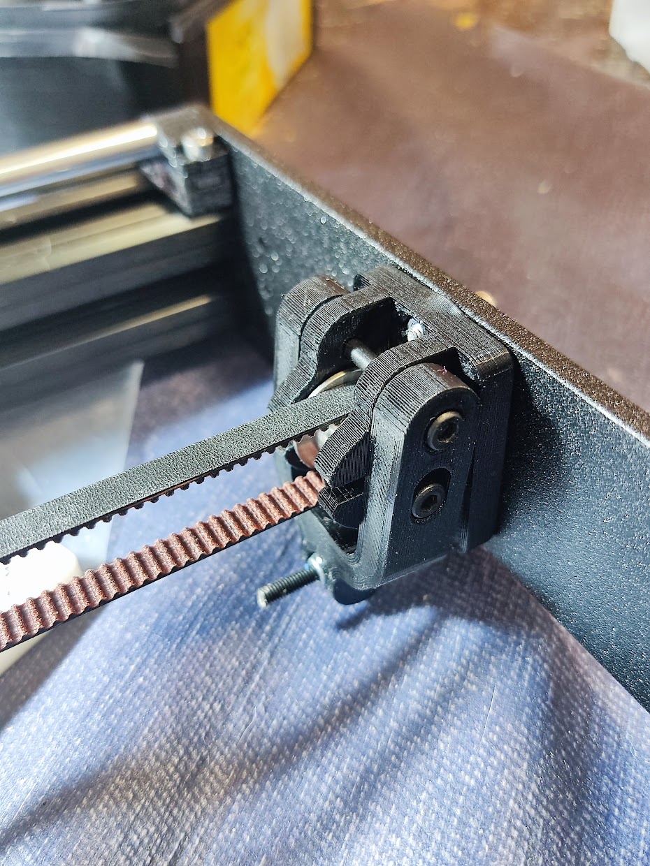 Prusa mk3 Y axis Adjustable Belt Tensioner and BED Holder with