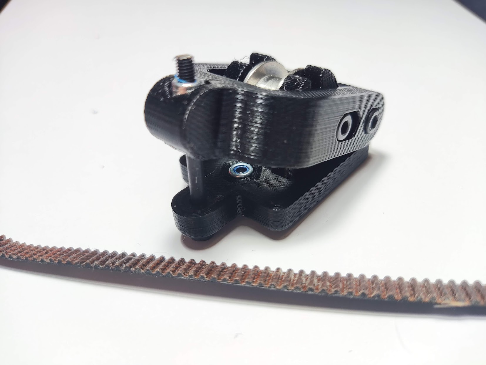 Prusa mk3 Y axis Adjustable Belt Tensioner and BED Holder with