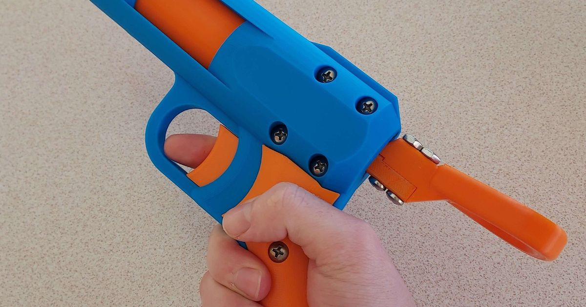 LF2 - Foam Dart Blaster (Nerf) by WhiteLightning013 | Download free STL ...