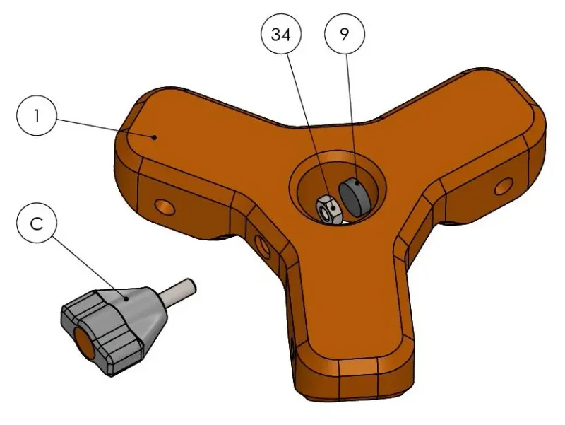 3d printed tripod by Lytographum | Download free STL model | Printables.com