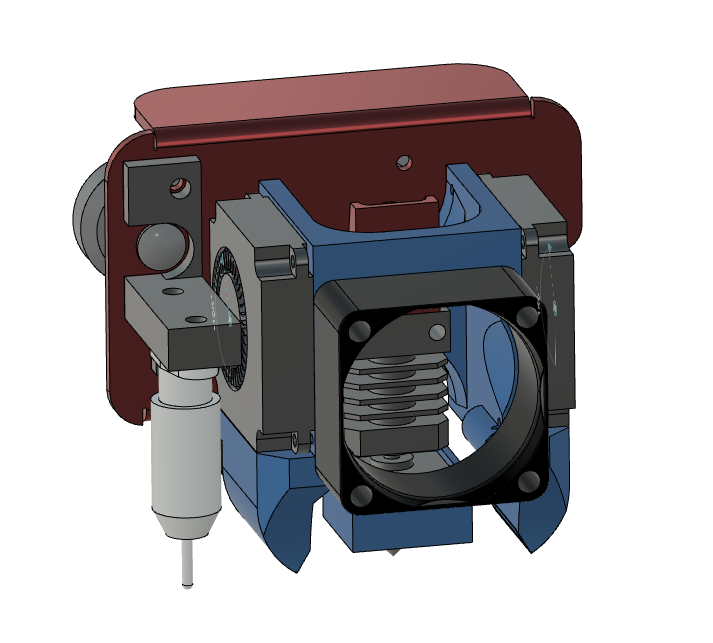 creality CR10Spro Microswiss fan shroud