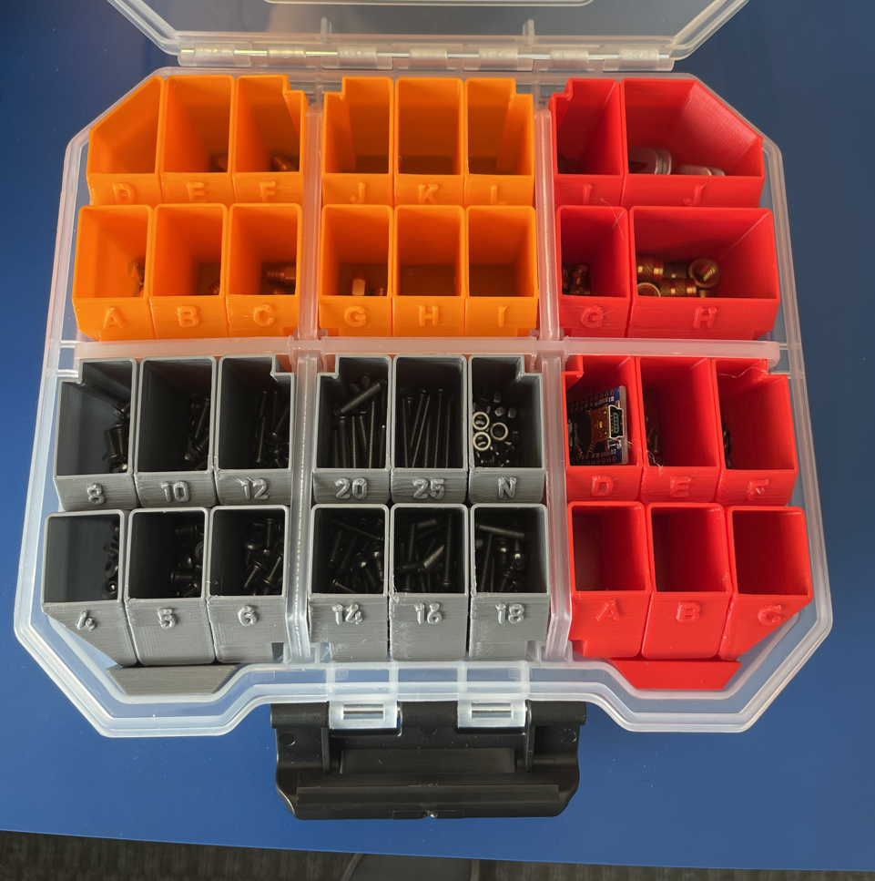 6in x 6in small part organizer 36 cells by andrew josephbek