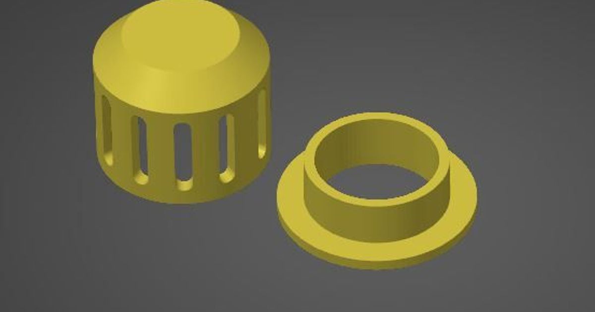 Flower Pot Drain System by RiciR Download free STL model