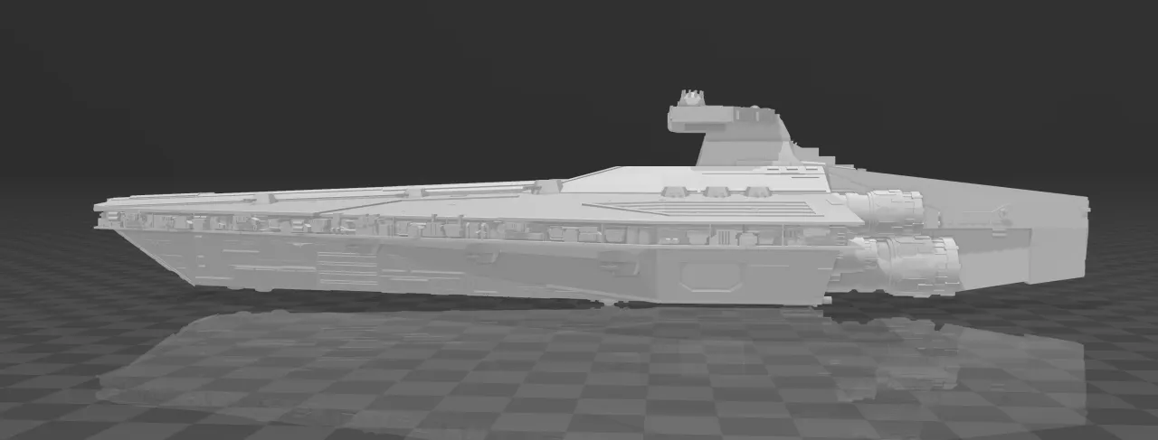 Star Wars Armada Judicial class Heavy Cruiser by Memnoch1234