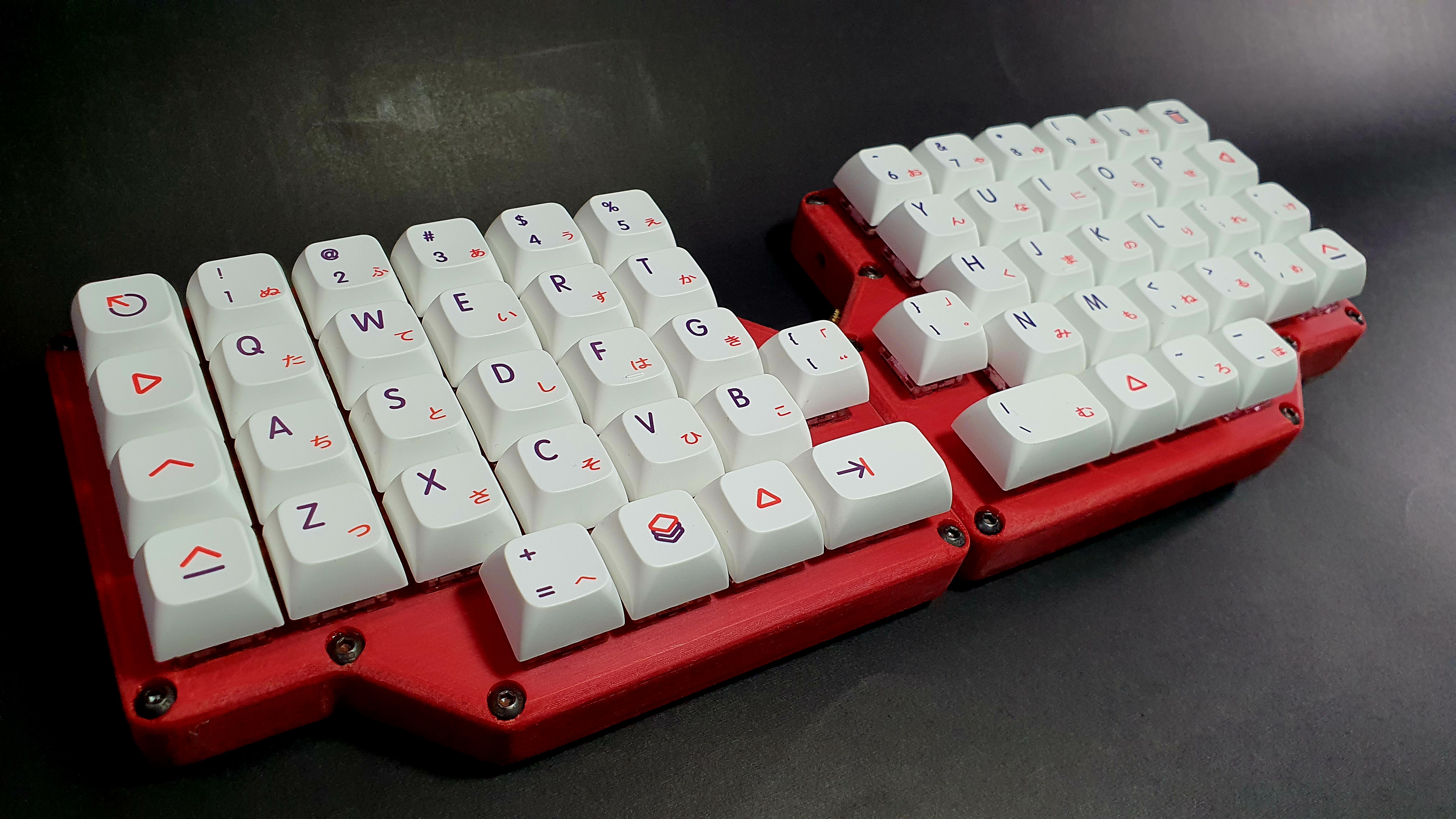 The Ortholily. A 3D-Printed Split Ortholinear Mechanical Keyboard