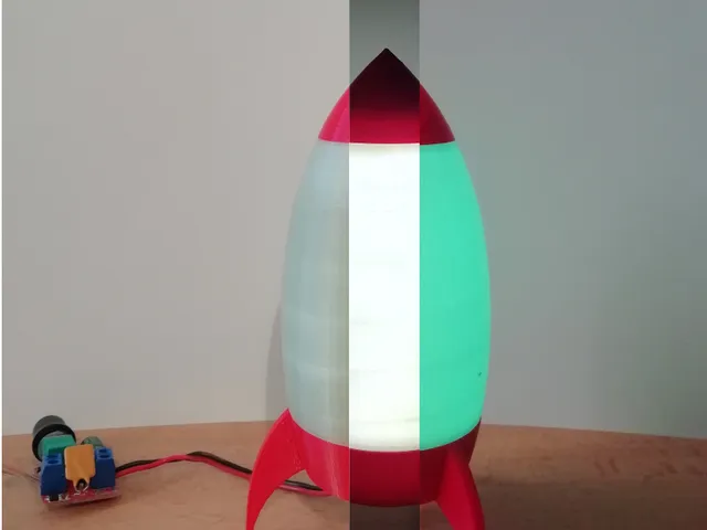 Svítící Raketa Pla Glow s Led páskem