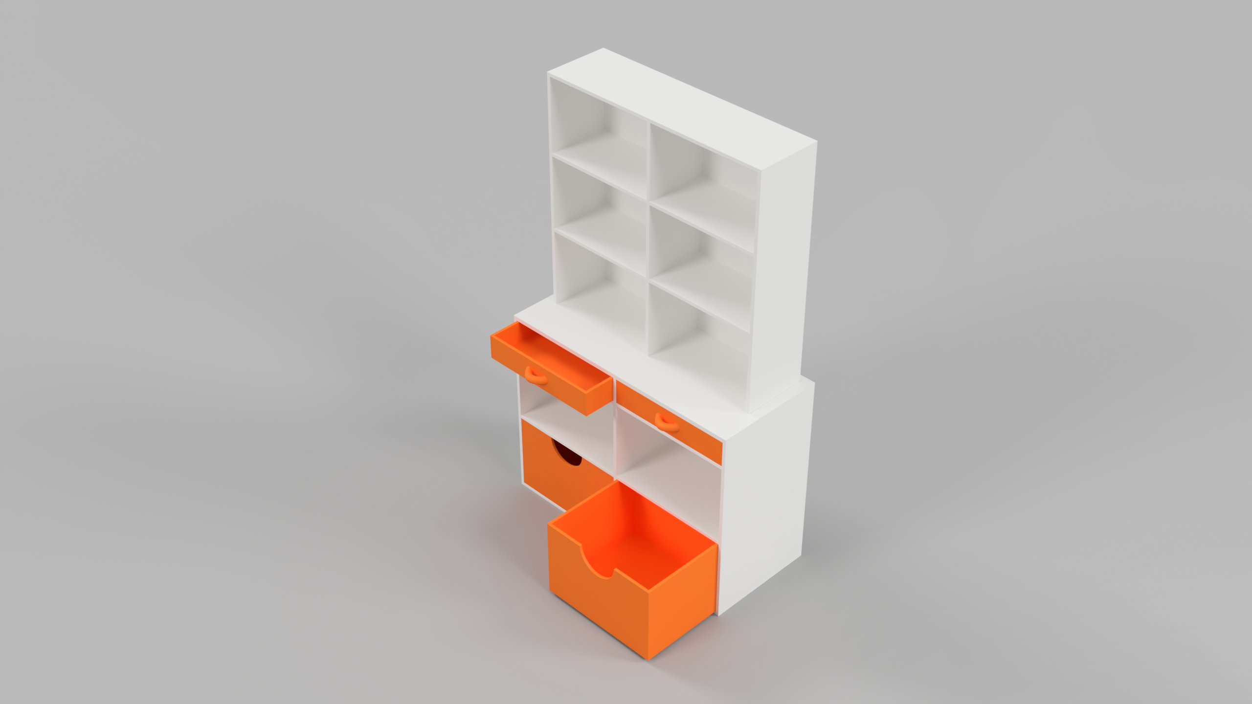 Miniatura 2 do modelo 3D Barbie sized Cabinet