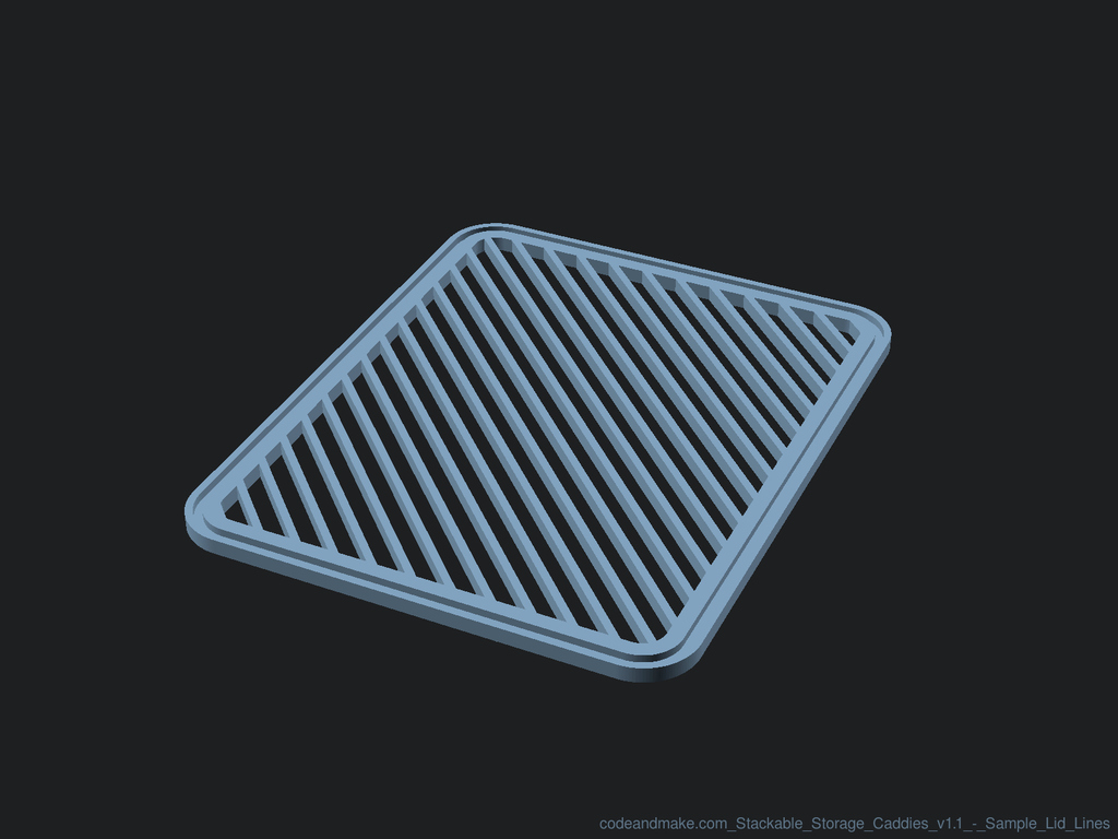 Miniatura 9 do modelo 3D Stackable Storage Caddies