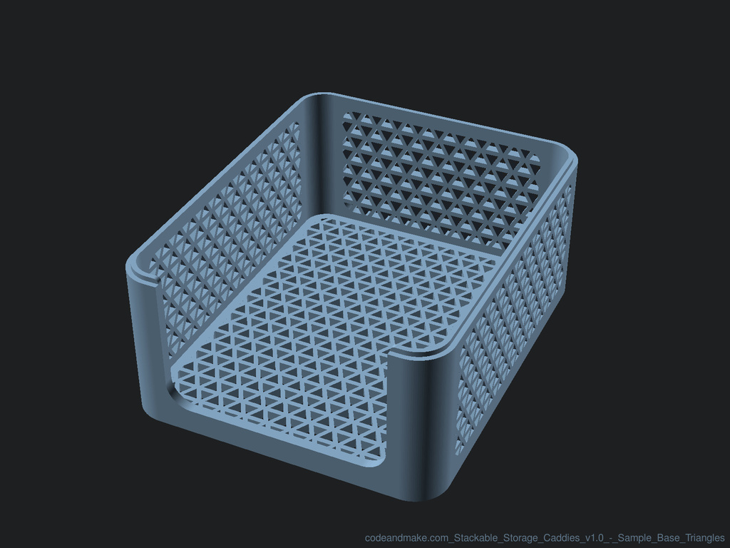 Miniatura 10 do modelo 3D Stackable Storage Caddies