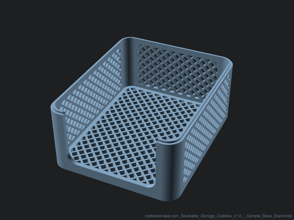 Miniatura 12 do modelo 3D Stackable Storage Caddies