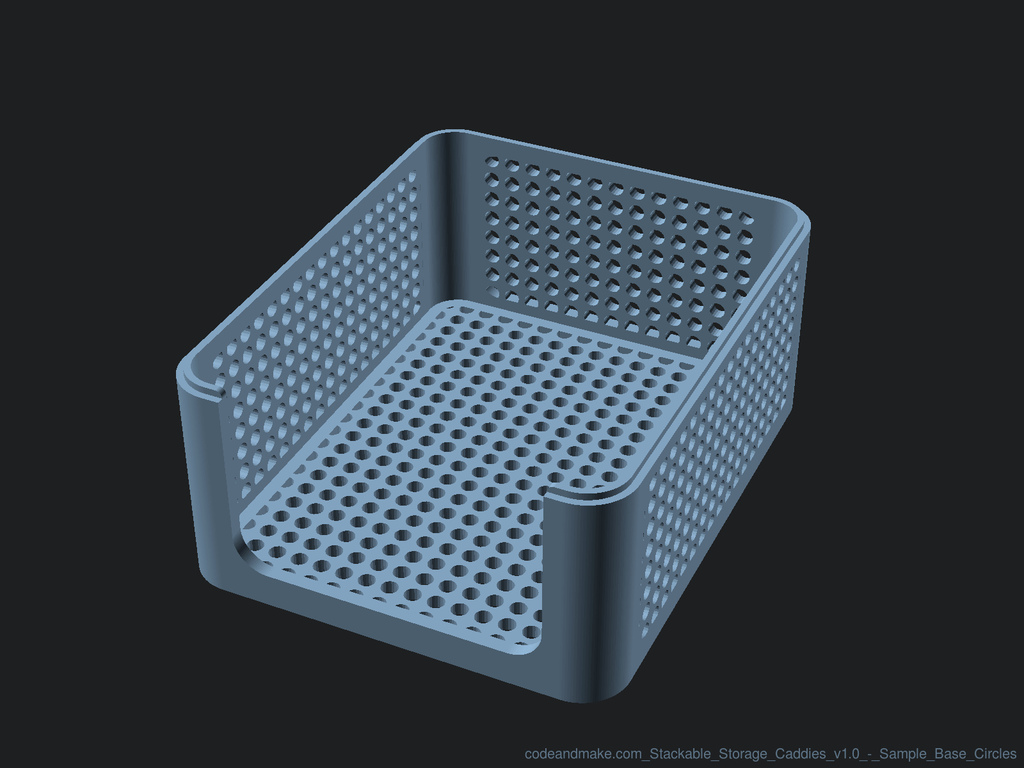 Miniatura 13 do modelo 3D Stackable Storage Caddies