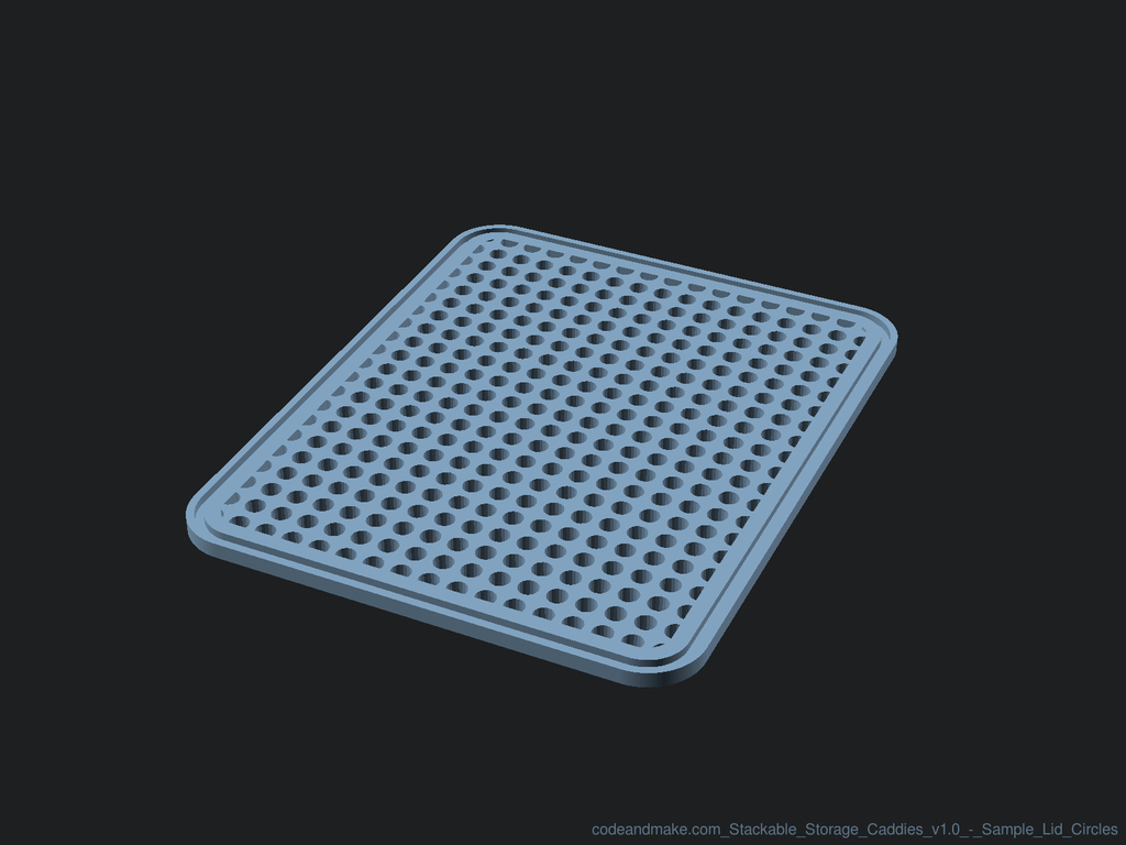 Miniatura 15 do modelo 3D Stackable Storage Caddies