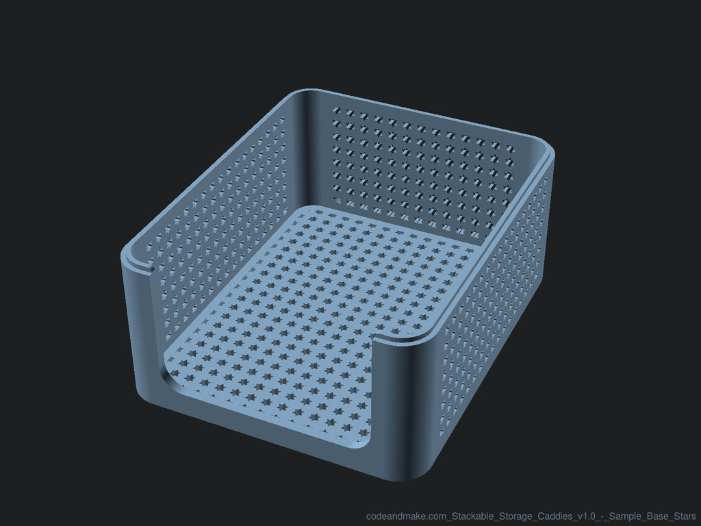 Miniatura 16 do modelo 3D Stackable Storage Caddies