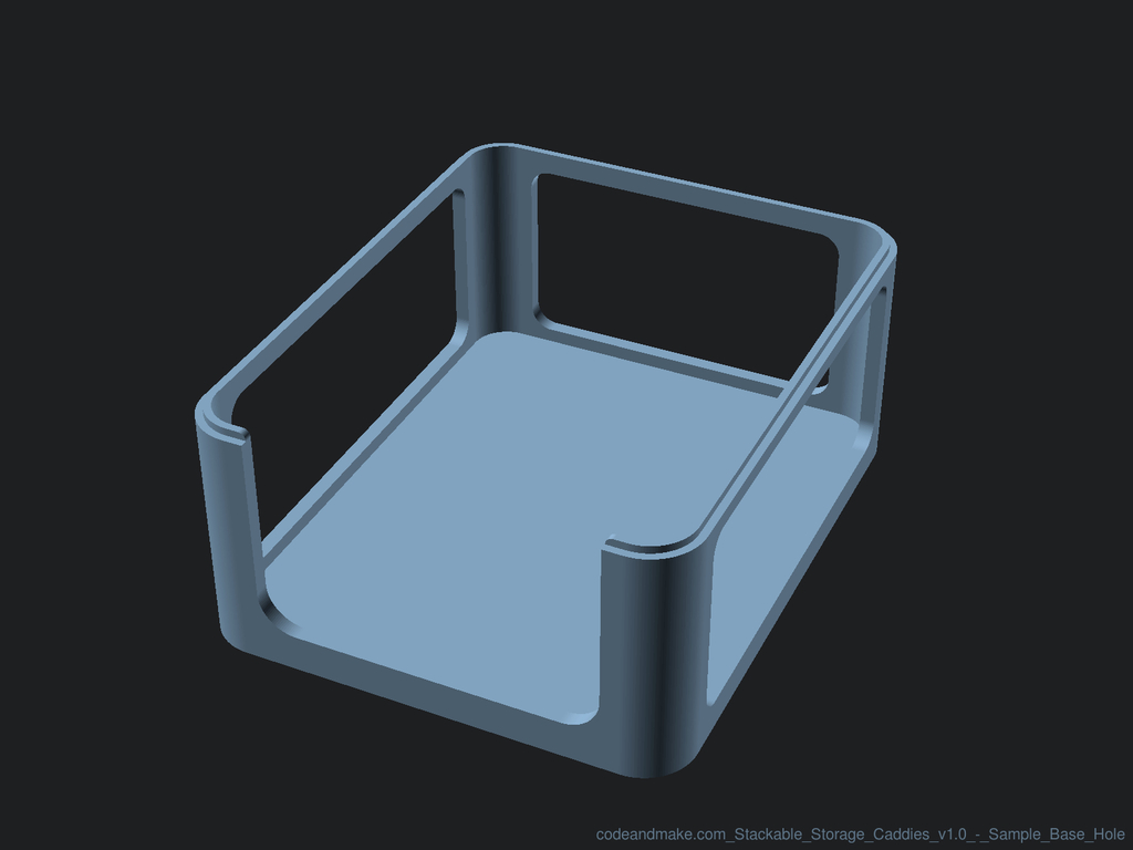 Miniatura 20 do modelo 3D Stackable Storage Caddies