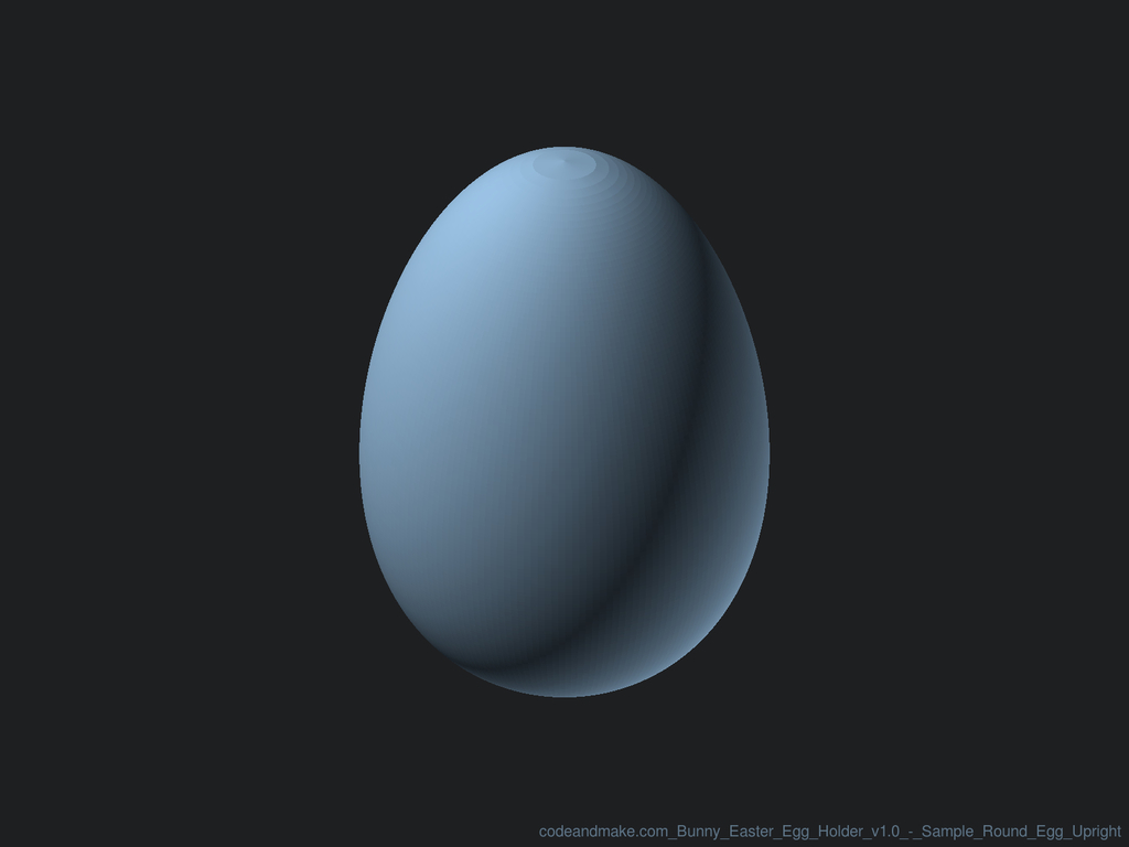 Miniatura 11 do modelo 3D Bunny Easter Egg Holder