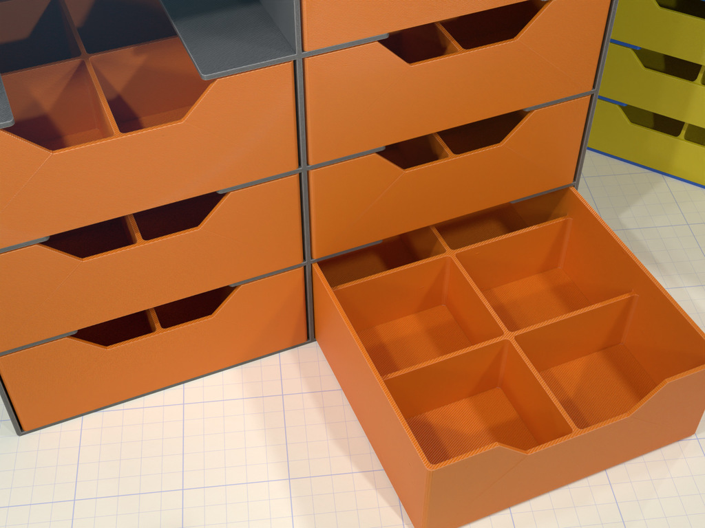 Fully Customizable Drawer System by Code and Make Download free STL