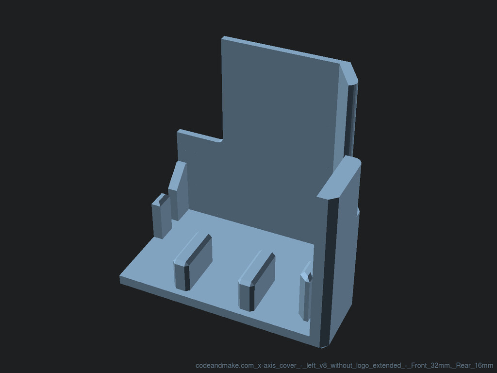 Sidewinder X1 V4 Left XAxis Cover by Code and Make Download free