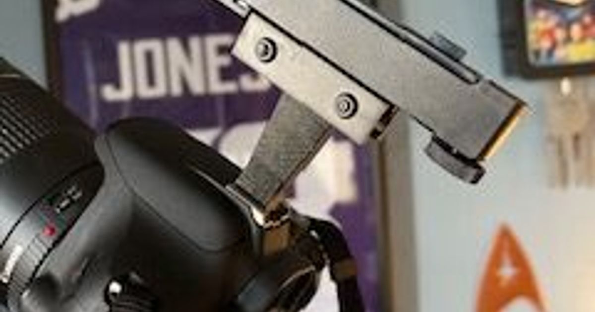 DSLR Hot Shoe to Dove Tail Mount by MKNielsen10 Download free STL