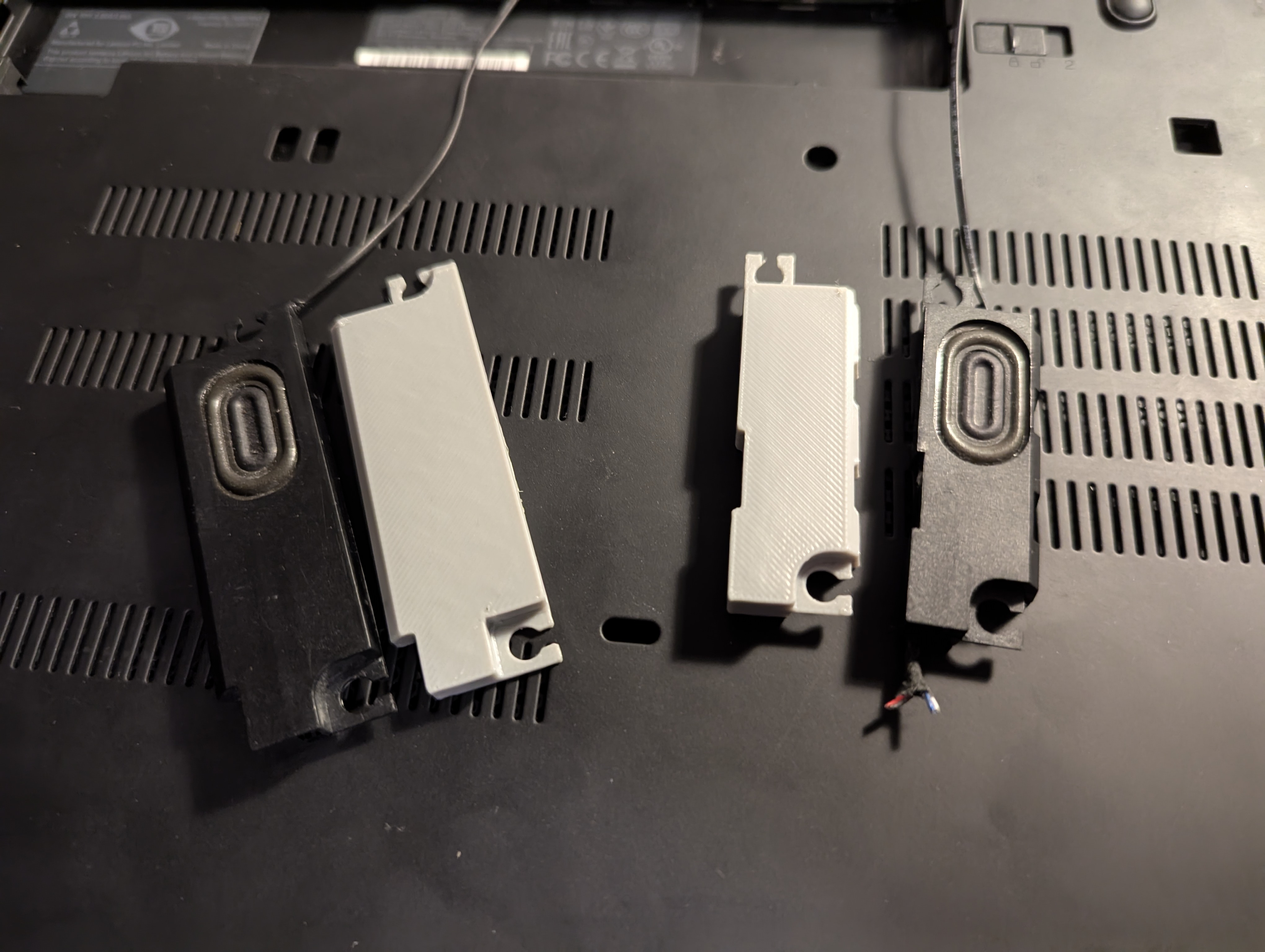 T480 Speaker assembly dimensions
