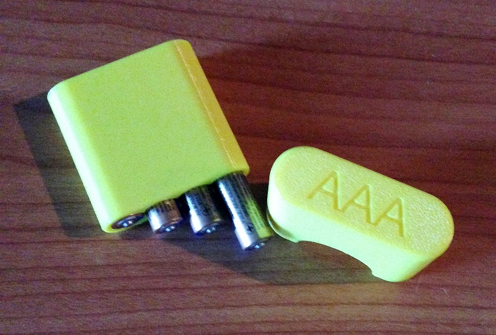 AAA Battery Box for four AAA Batteries