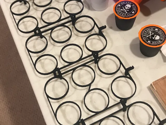 Modular coffee pod rack for Keurig-compatible pods